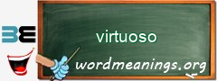 WordMeaning blackboard for virtuoso